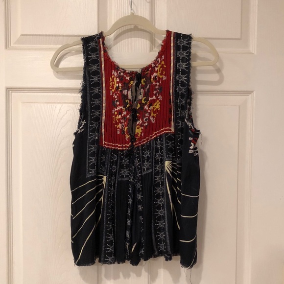 FP ONE hippie/bohemian sun rays tied back tank - Picture 8 of 8